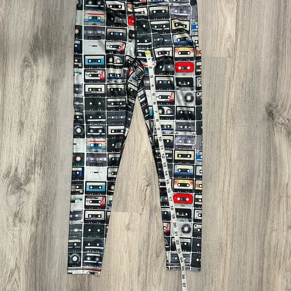 NWT Terez 2-Piece Set Hi Shine Mixtapes Y2K Pattern Leggings Sports Bra Size S - Picture 5 of 7